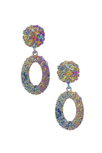 Iridescent Metal earrings