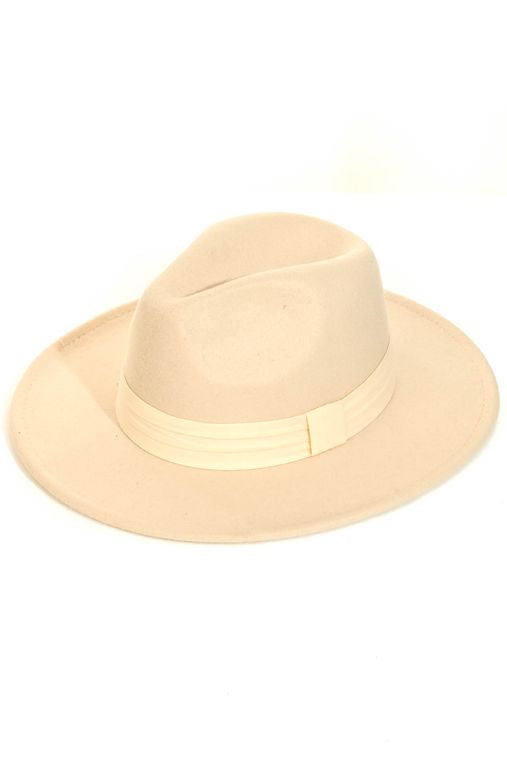 Fedora -Oatmeal with Ivory strap