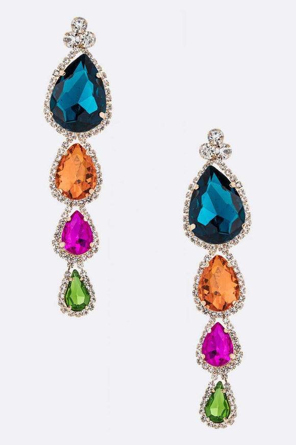 Multi Diamond Earrings