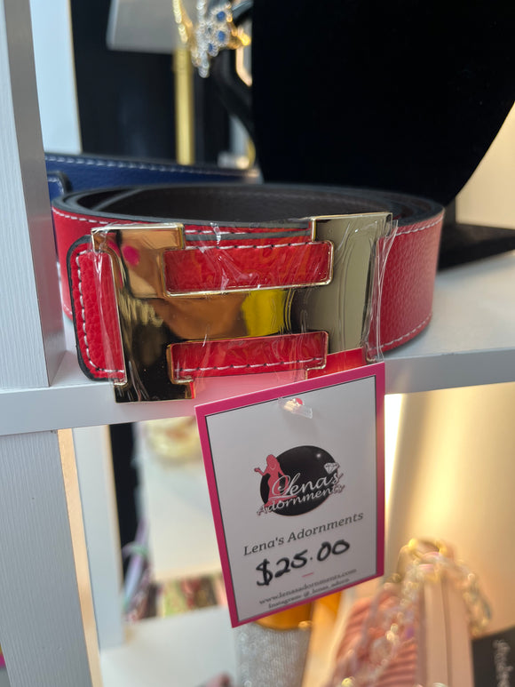 H Belt (Red/Gold)