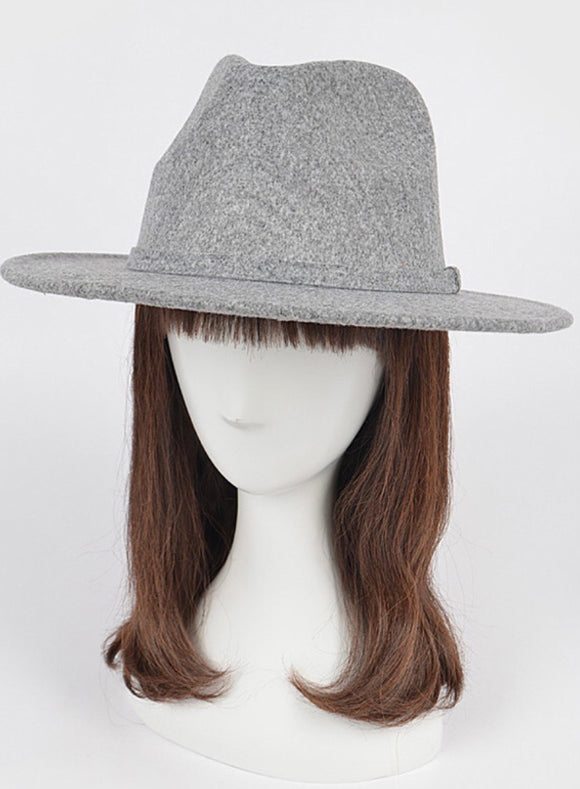 Gray Fedora Hat