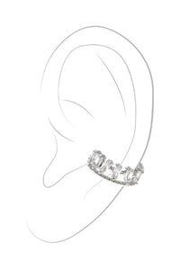 Silver and Rhinestone Ear clip