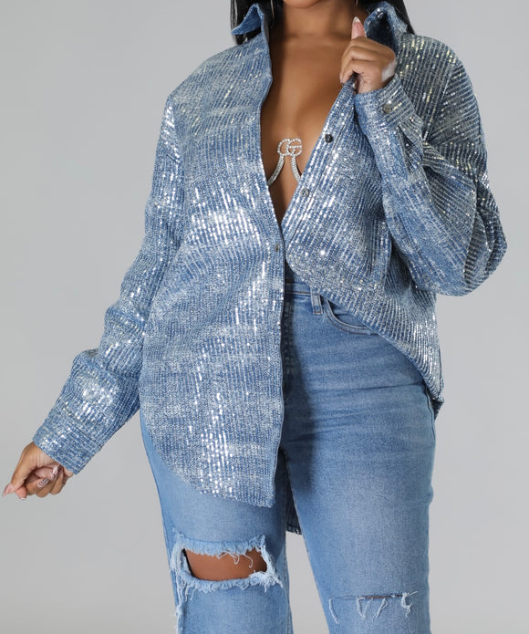 Blue Jean Shimmers Shirt
