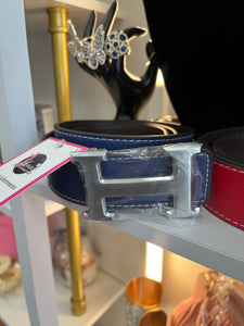 H Belt (Blue/Silver)