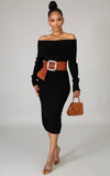 Sweater Dress Black