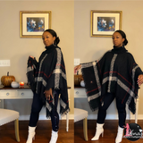 Navy Poncho