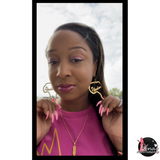 Stainless Steel Customized African Map Earring
