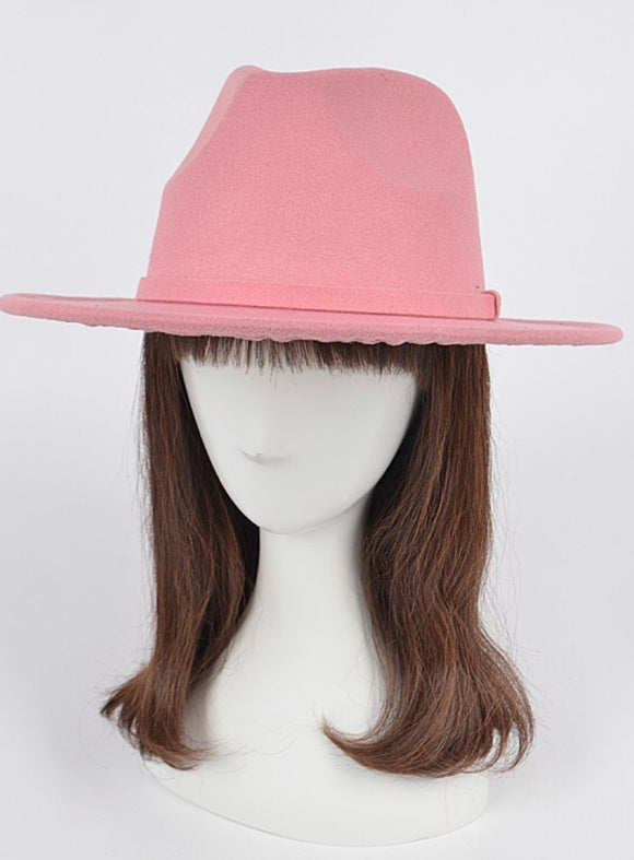 Pink Fedora Hat