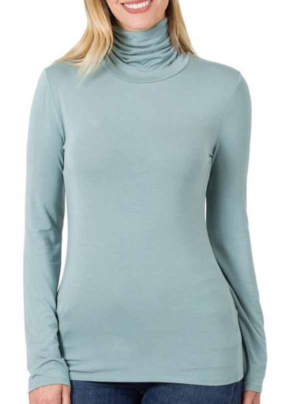Blue/Grey Mock Top