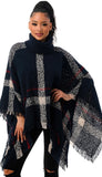 Navy Poncho