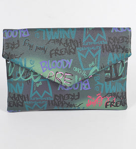 Graffiti Christmas Clutch