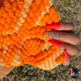 Orange Wooden Clutch