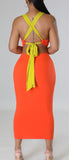 Orange Neon Dress
