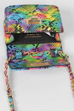 Colorful Snake Print Mini Bag