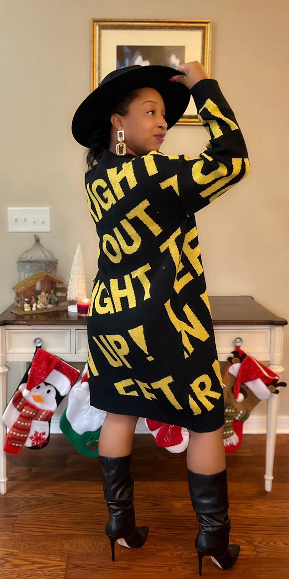 Word up Sweater dress