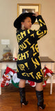 Word up Sweater dress