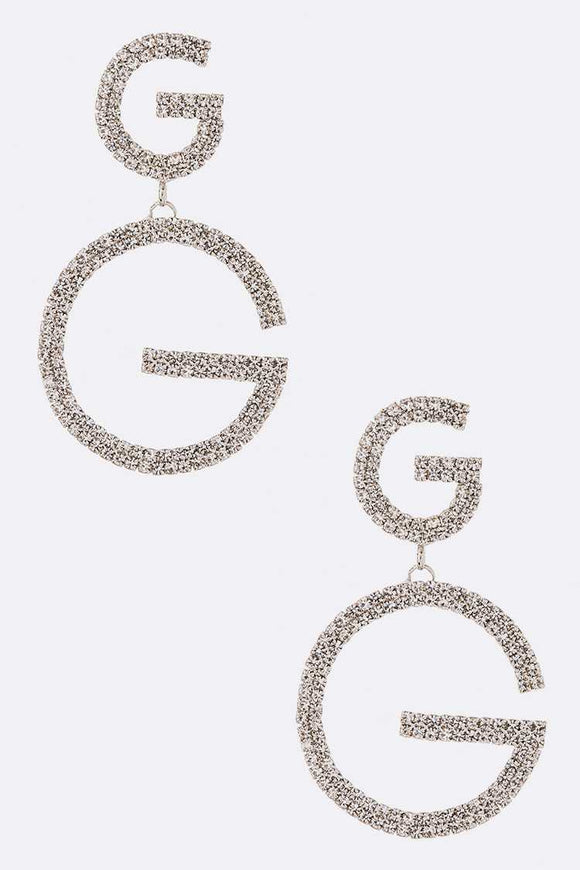 G Earrings (Silver)