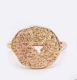 Gold texture Ring