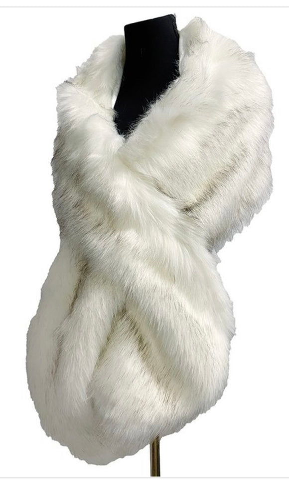 White Stole Shawl Scarf