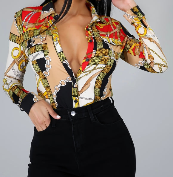 Gold Chain Blouse