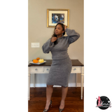 Luxury Sweater Dress (Grey)
