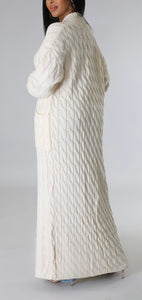 Oversize Cozy Cardigan (Ivory)