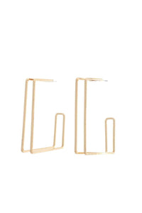 Double Square Earrings