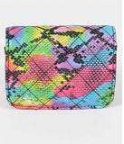 Colorful Snake Print Mini Bag