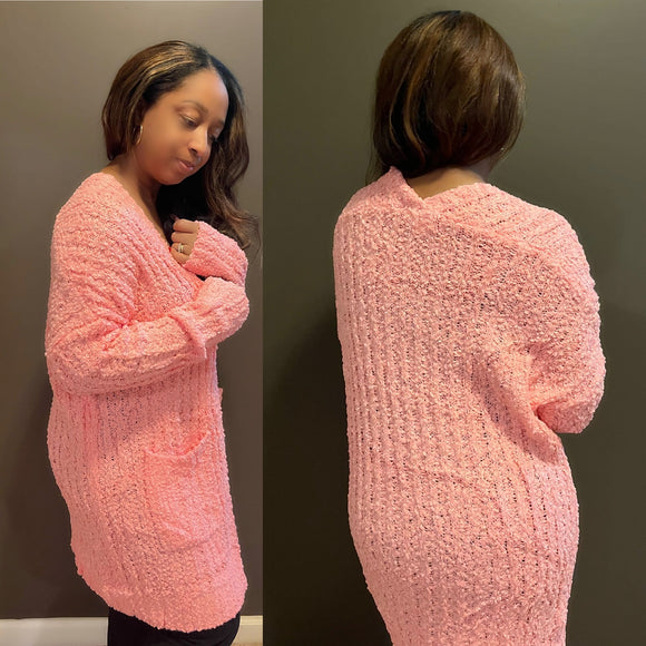 Coral(slight pink) Cardigan