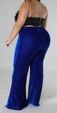 Blue Velvet Pants
