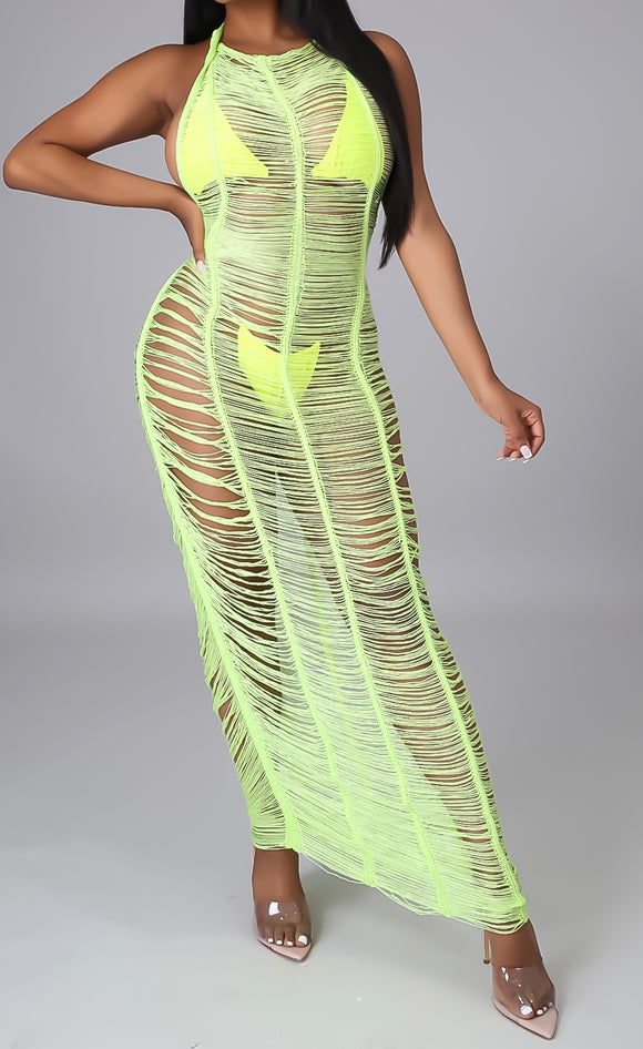 Beach Life Coverup (Lime)