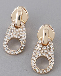 Studded Zipper Earrings