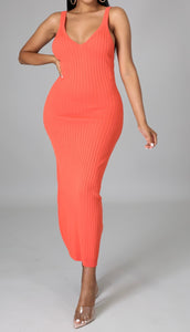 Coral Body Dress