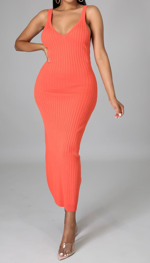 Coral Body Dress