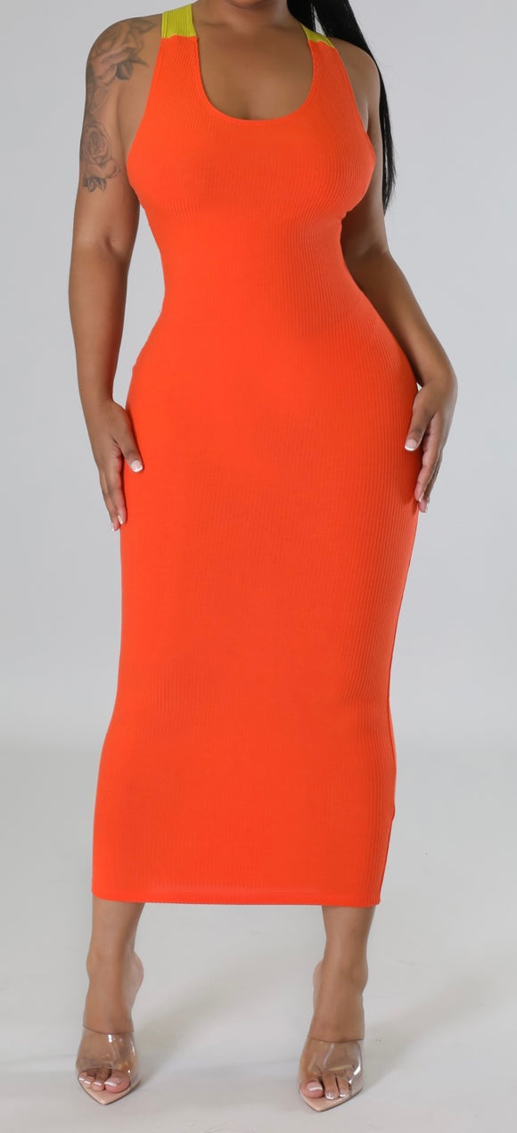 Orange Neon Dress