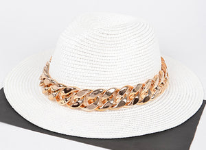 Classic Golden Beach fedora (white)