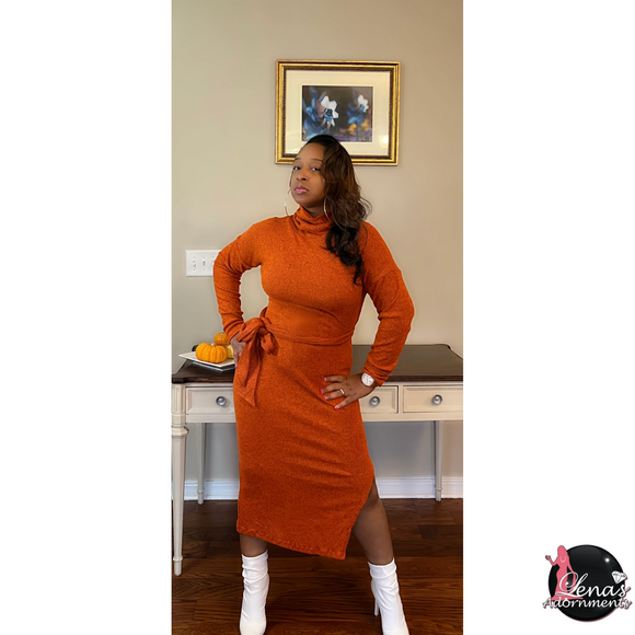 Pumpkin Sweater Dress