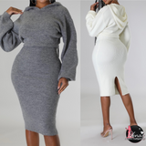 Luxury Sweater Dress (Grey)